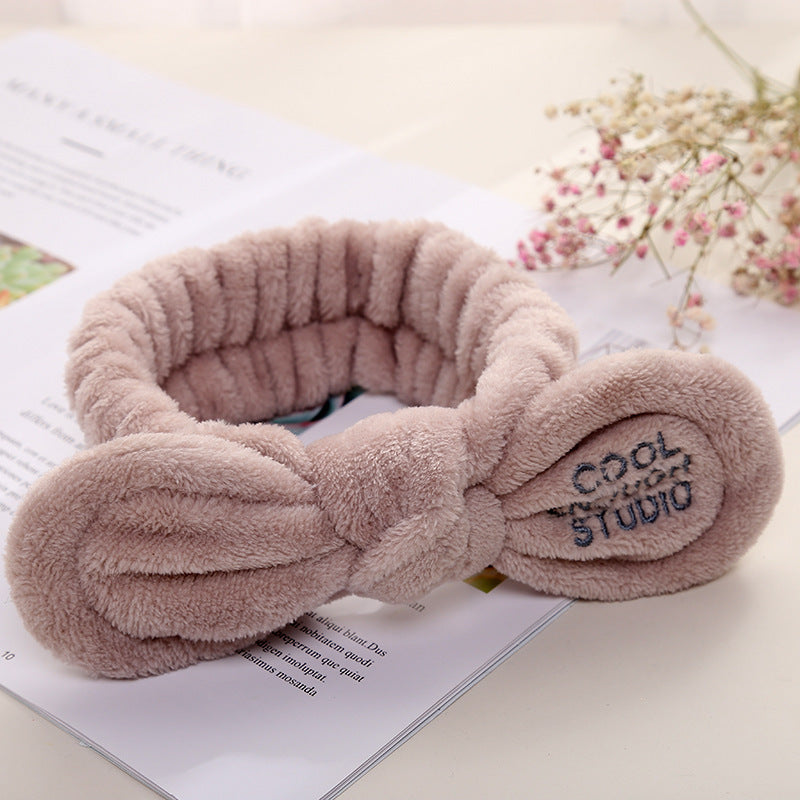 Cute Korean Style Plush Bow Hairband Women Cute Korean Style Plush Bow Hairband Women